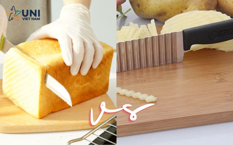 Dao cắt bánh mì răng cưa và dao cắt định hình răng cưa khác nhau như thế nào?