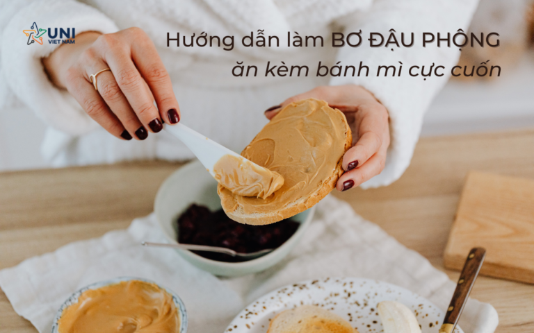 Hướng dẫn làm bơ đậu phộng ăn kèm bánh mì cực cuốn
