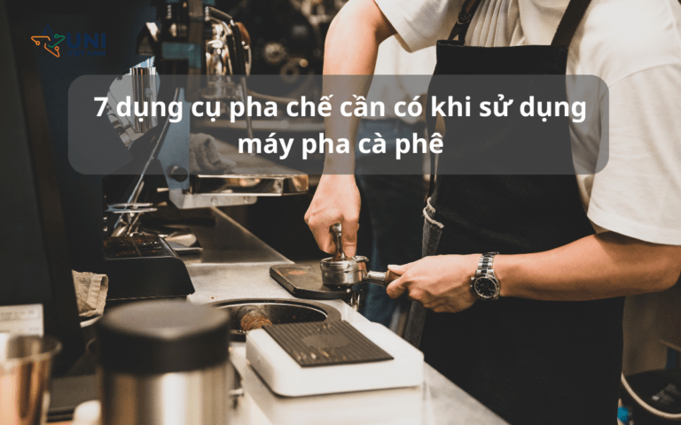 7 dụng cụ pha chế cần có khi sử dụng máy pha cà phê