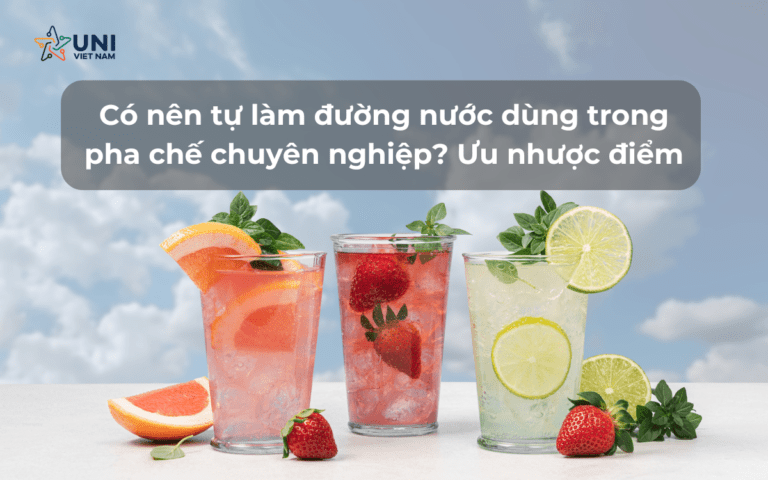 Có nên tự làm đường nước dùng trong pha chế chuyên nghiệp_ Ưu nhược điểm