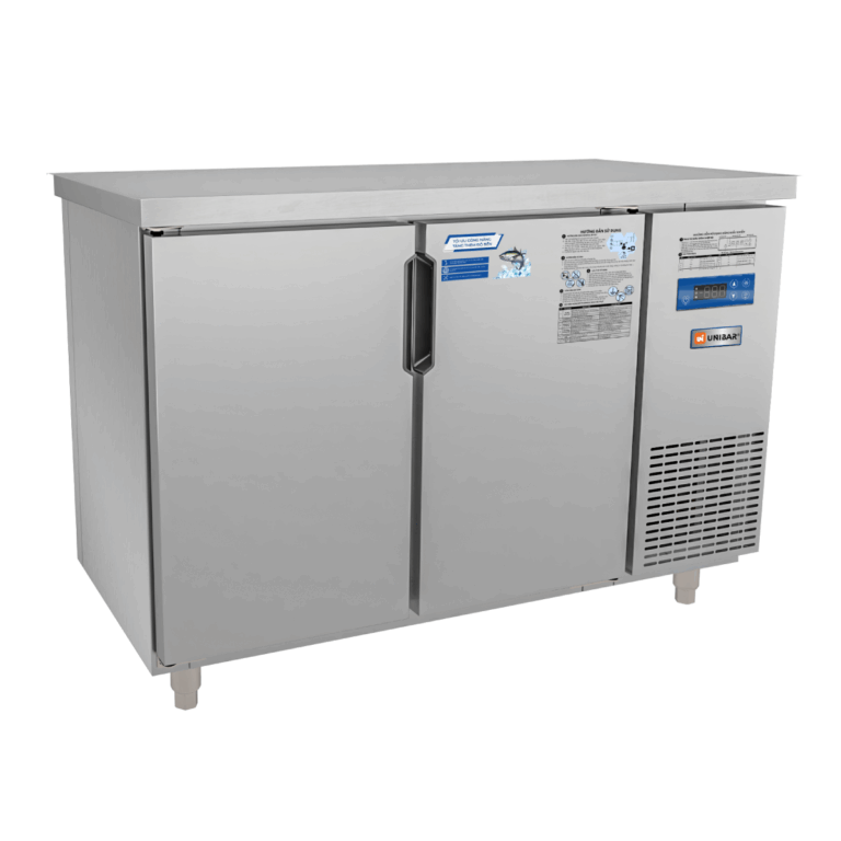 TỦ BÀN MÁT QUẠT GIÓ UNIBAR 2 CÁNH MỞ INOX 1200X600X850 UB-2MI1260 - ảnh 02