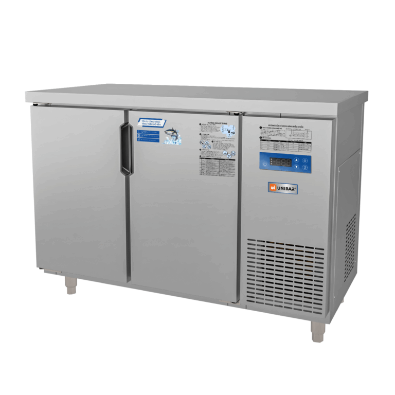TỦ BÀN MÁT QUẠT GIÓ UNIBAR 2 CÁNH MỞ INOX 1200X600X850 UB-2MI1260 - ảnh 03