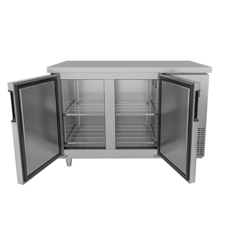TỦ BÀN MÁT QUẠT GIÓ UNIBAR 2 CÁNH MỞ INOX 1200X600X850 UB-2MI1260 - ảnh 05