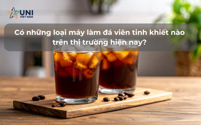 Có những loại máy làm đá viên tinh khiết nào trên thị trường hiện nay