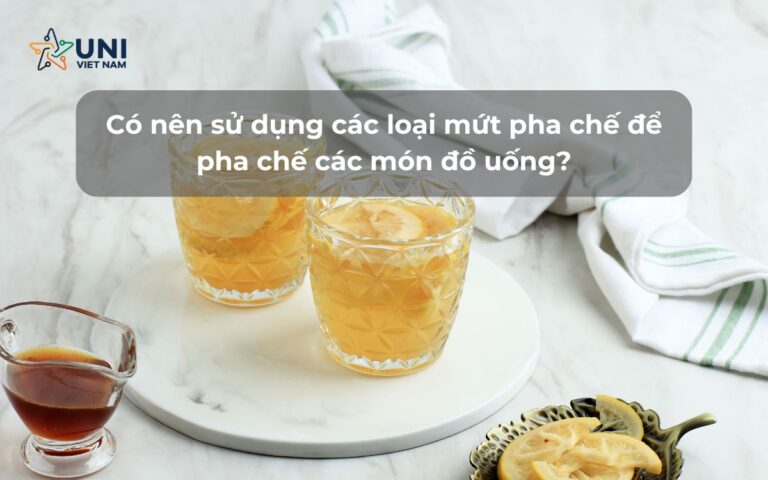 Có nên sử dụng các loại mứt pha chế để pha chế các món đồ uống