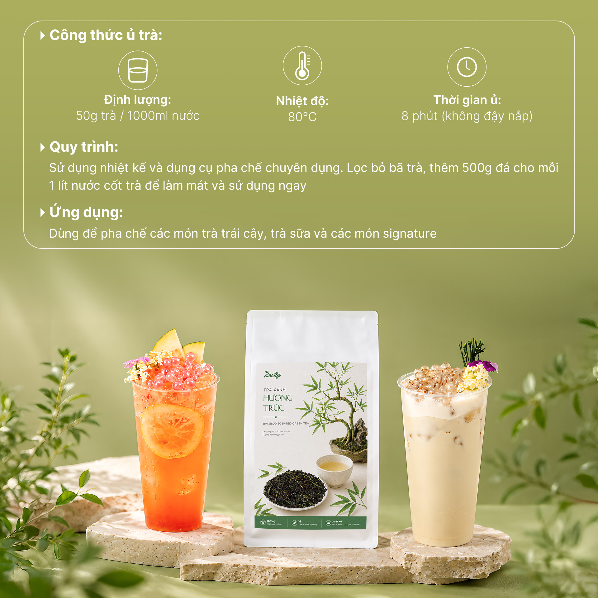 Trà Xanh Hương Trúc Zestty - 02