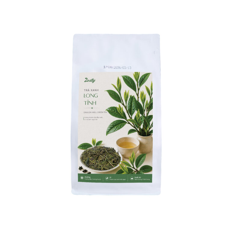 Trà Xanh Long Tỉnh Zestty - nền trắng