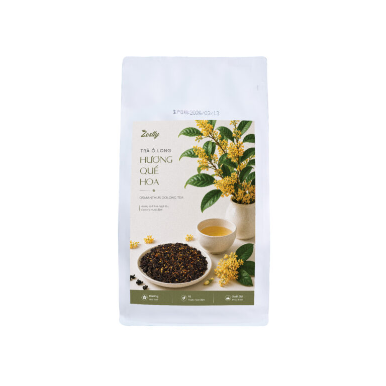 Trà Ô Long Hương Quế Hoa Zestty - nền trắng