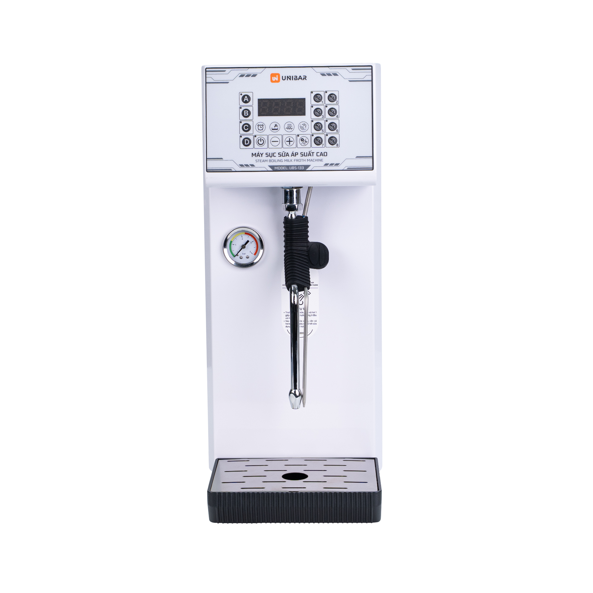 Máy sục sữa áp suất cao Unibar UBS-133 - nền trắng - 01