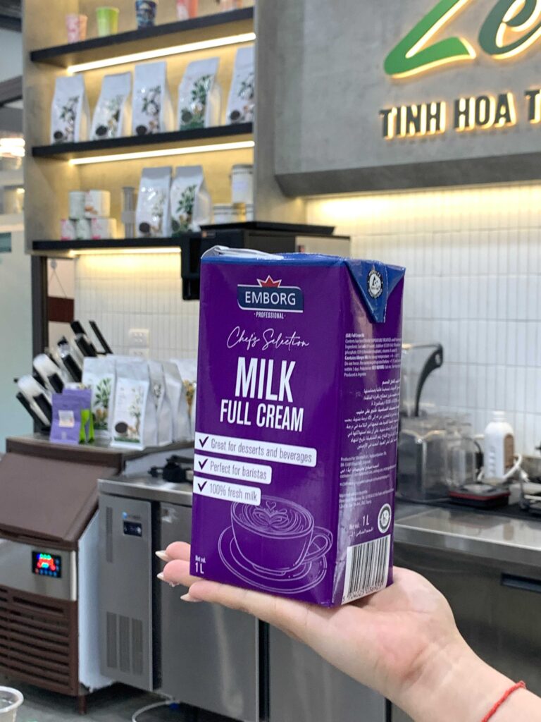 Sữa tươi tiệt trùng nguyên kem Emborg - ảnh thực tế 6